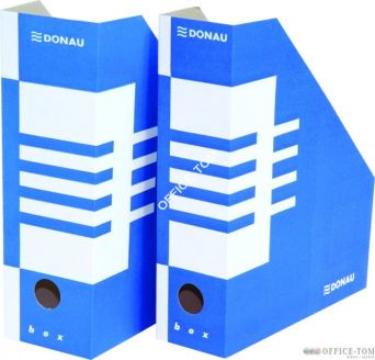 Pojemnik na czasopisma Karton Donau 100mm Niebieski