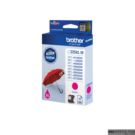 Tusz BROTHER (LC225XL-M) purpurowy 1200str