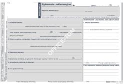 Zgłoszenie reklamacji MICHALCZYK I PROKOP A5 40 kartek