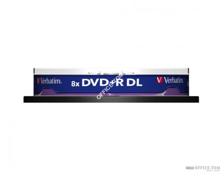 Płyta VERBATIM DVD+R DL  cake box 10  8.5GB  8x  Matt Silver