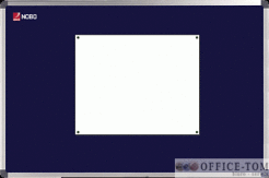 Tablica NOBO tekstylna Elipse 90 x 60 cm, niebieska