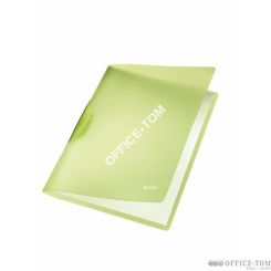 Skoroszyt z klipsem LEITZ Rainbow (okładki kolor/czarny klips), zielony