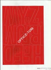 LITERY samoprzylepne 8cm (8szt) ciemno żółte ARTDRUK