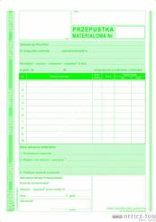 Przepustka materiałowa MICHALCZYK I PROKOP A5 80 kartek