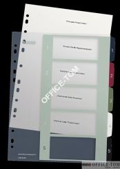 Przekładki plast do nadruku tekstu na kartę Leitz Style 1-5