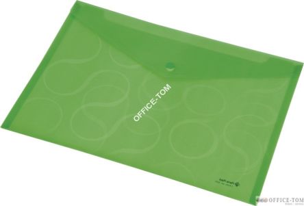 Teczka kopertowa A4 OMEGA przezroczysta zielona 0410-0031-04 Panta Plast