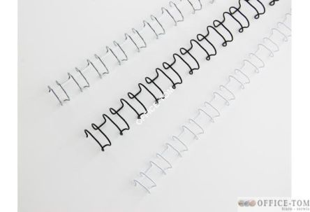 Grzbiety drutowe GBC A4 21L 14 mm SLV (100)
