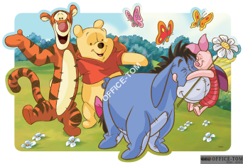 Puzzle Przygody Kubusia Puchatka - Maxi konturowe 30 elementów TREFL 14163