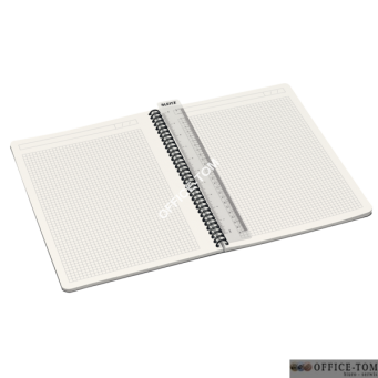 Kołonotatnik Office PP A4, w kratkę, szary 44950085 Leitz