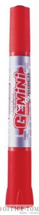 Marker MONAMI z 2 końcówkami PENTEL GEMINI  czerwony