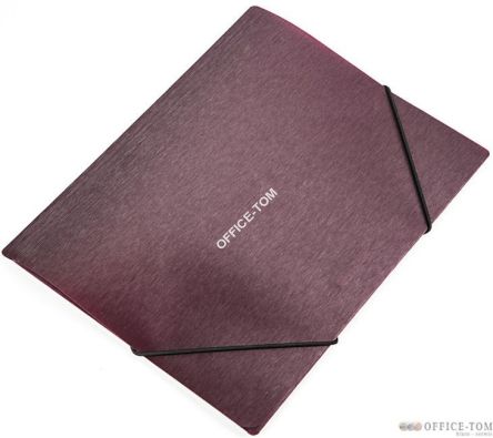 Teczka A5 z gumką SIMPLE bordo Panta Plast