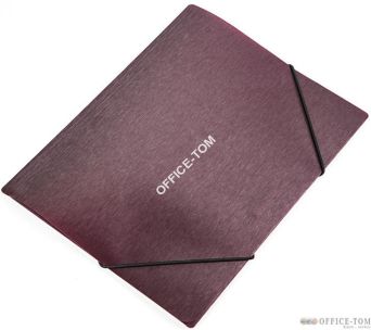 Teczka A5 z gumką SIMPLE bordo Panta Plast