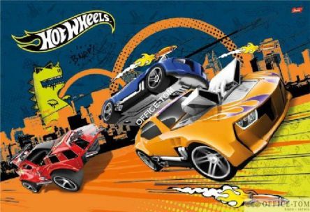 Podkład szkolny na biurko obustronny 55x38 cm HOT WHEELS St.Majewski