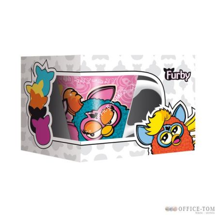 Kubek porcelanowy wys. 10cm - mix 3 wzorów FURBY ST.MAJEWSKI