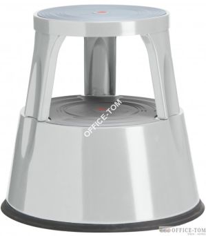 Taboret biurowy Twin Metalowy szary dwustopniowy TWINCO