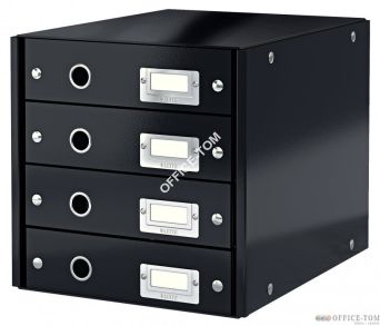 Pojemnik z 4 szufladami Leitz C&S, czarny