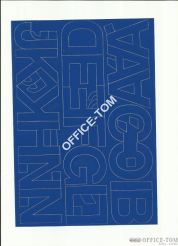 LITERY samoprzylepne 5cm (8szt) białe ARTDRUK