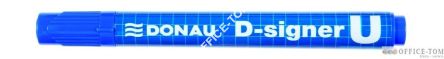 Marker permanentny Donau D-Signer. k.okrągła niebieski