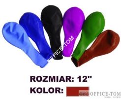 Balon GRAND 12\" pastel brąz/bordowy 100szt