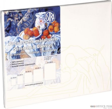 Podobrazie malarskie z poddrukiem Astra  24x30cm - natura Astra