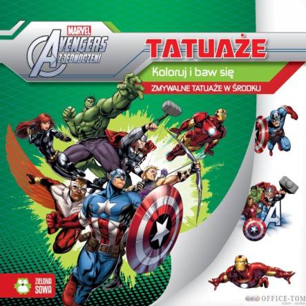 Książka Avengers - tatuaże Zielona Sowa