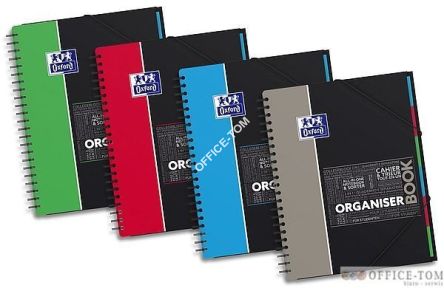 Kołozeszyt Organiserbook A4 80K krata Pp Oxford Student