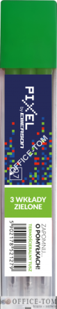 Wkład do długopisu termościeralnego PIXEL zielony