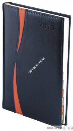 Terminarz A4 przeszywany układ dzienny nr.1201R z registrami 360str.Wokół Nas