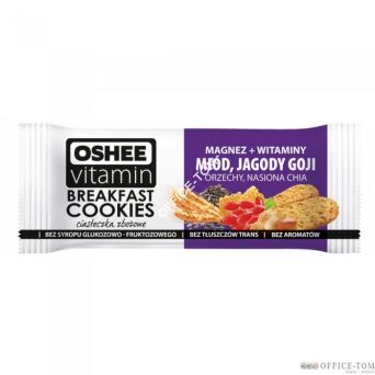 Oshee Vitamin Ciasteczka zbożowe 50g miód /jagody Goji/orzechy/nasiona CHIA