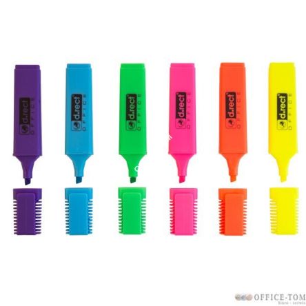 Zakreślacz 6 kolorów 1127 LEVIATAN 101008 D.RECT