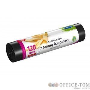 STELLA Worki na śmieci EKOLOGICZNE 120L 5szt. z taśmą ściągającą (LDPE)