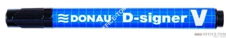Marker permanentny Donau D-Signer. k.ścięta czarny