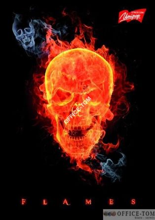 Brulion w twardej oprawie A5, 96k., krata, FLAMES UNIPAP