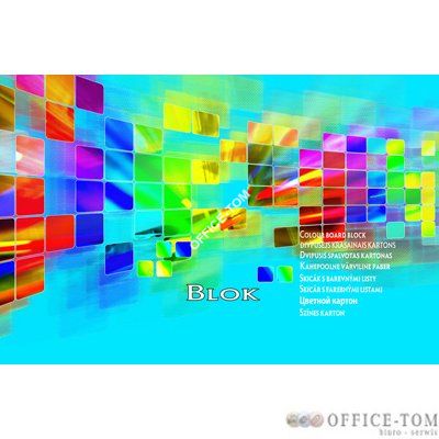 Blok premium techniczny kolorowy A5 25 kartek