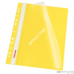 Skoroszyt wpinany ESSELTE, 10 szt. w folii, żółty