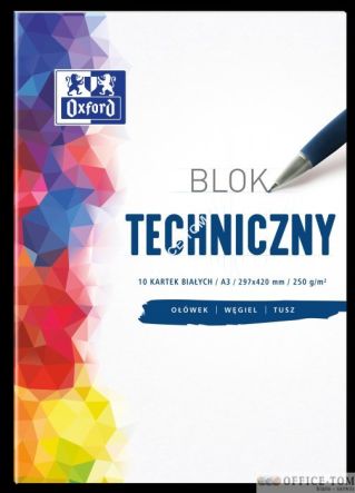 Blok techniczny OXFORD A3 10k 250G biały